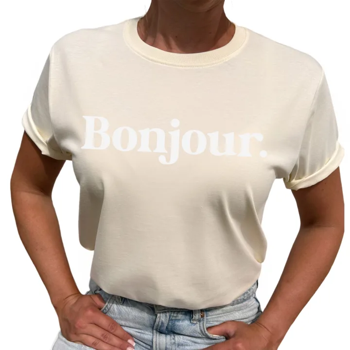 Bonjour t-shirt i ekologisk bomull