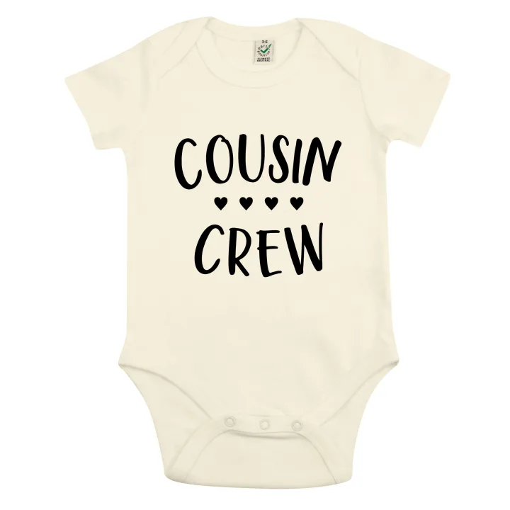 Cousin Crew babybody i ekologisk bomull