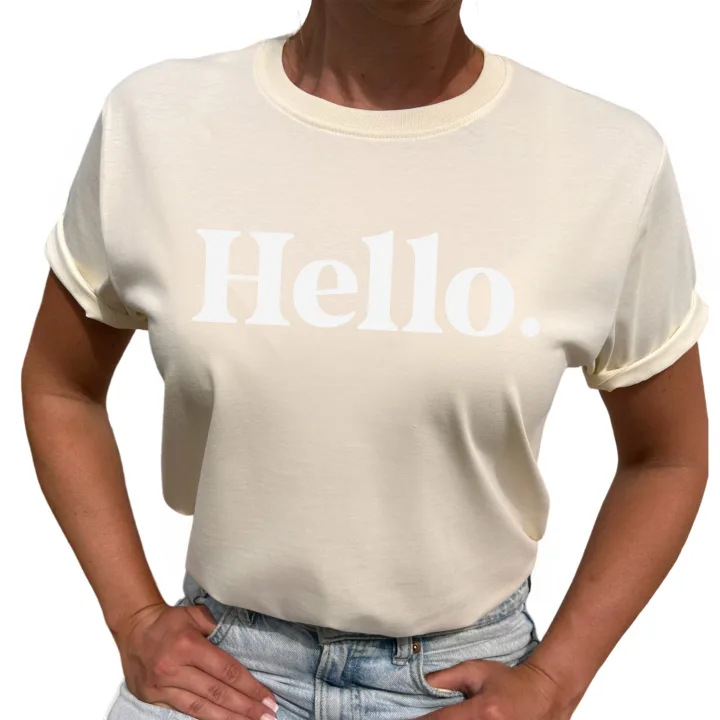 Hello t-shirt i ekologisk bomull