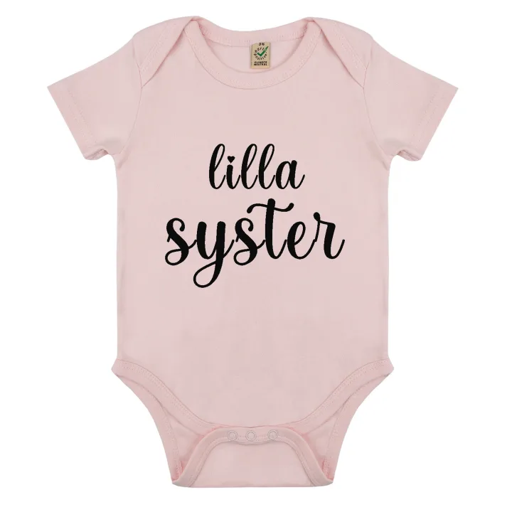 LillaSyster babybody i ekologisk bomull